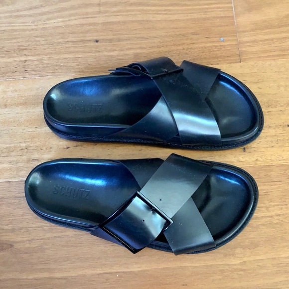 *NEW* Schutz sandals - black -8.5 - made in Brazil - Picture 2 of 3